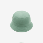 Lacoste chapéu de balde de algodão orgânico homens verde caqui kx5 88BL2176 - Image 2