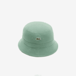 Lacoste chapéu de balde de algodão orgânico homens verde caqui kx5 88BL2176