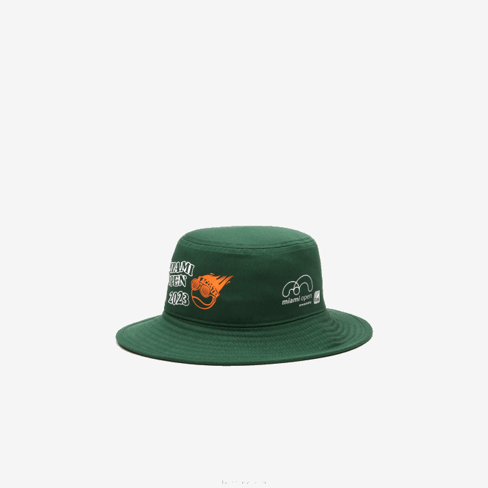 Lacoste chapéu sport miami open edition homens verde 132 88BL2170 - Image 2