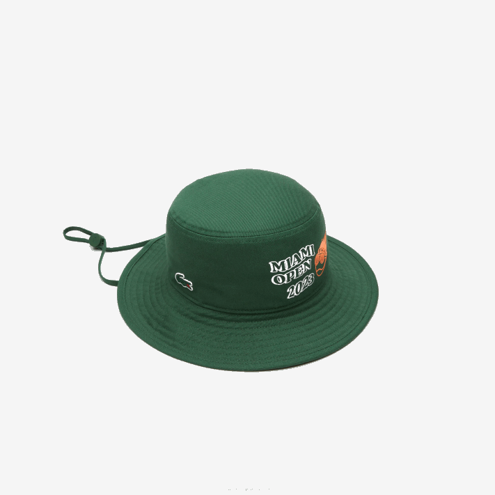 Lacoste chapéu sport miami open edition homens verde 132 88BL2170 - Image 1