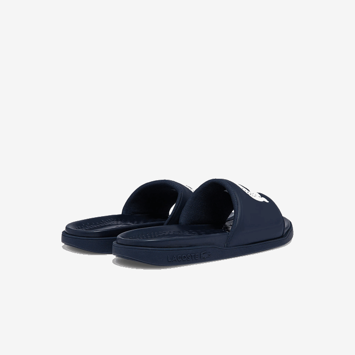 Lacoste chinelos sintéticos croco dualiste homens marinho e branco 092 88BL1877 - Image 3