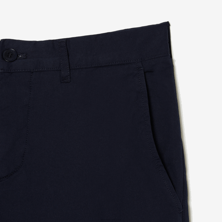 Lacoste chino de algodão elástico slim fit homens azul marinho 166 88BL500 - Image 5