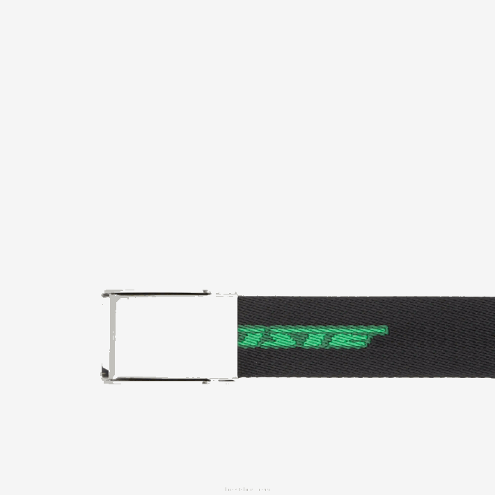 Lacoste cinto com estampa de logo contrastante homens noir estragon vert 132m03 88BL1958 - Image 2