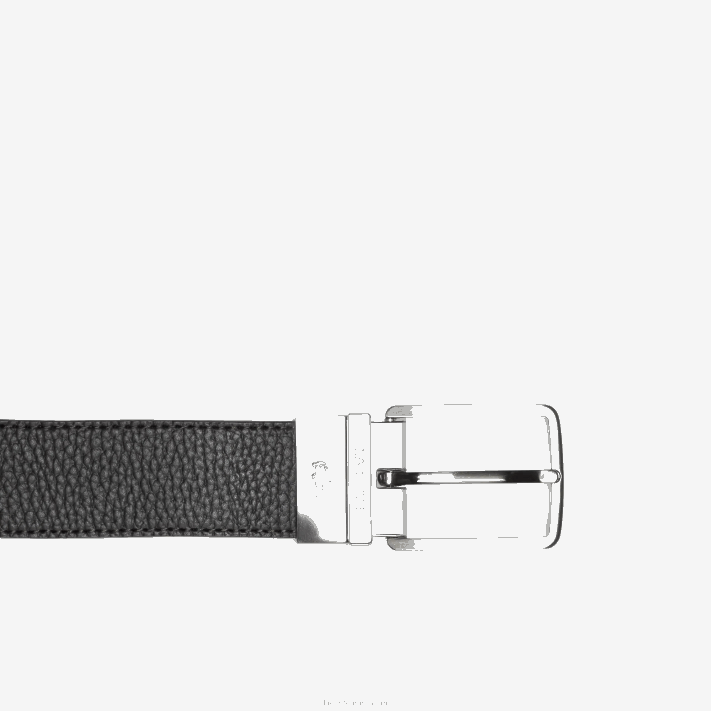 Lacoste cinto de couro granulado com fivela gravada homens 28 88BL2097 - Image 2