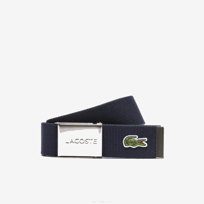 lacoste_cinto_de_tecido_com_fivela_gravada_homens_166_88bl2081.png Lacoste cinto de tecido com fivela gravada homens 166 88BL2081 - Image 1