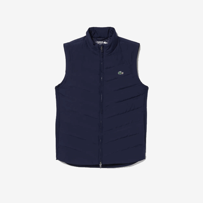 Lacoste colete de golfe acolchoado esporte mulheres azul marinho 423 88BL2630 - Image 4