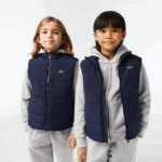 Lacoste colete repelente de água crianças azul marinho 166 88BL3213
