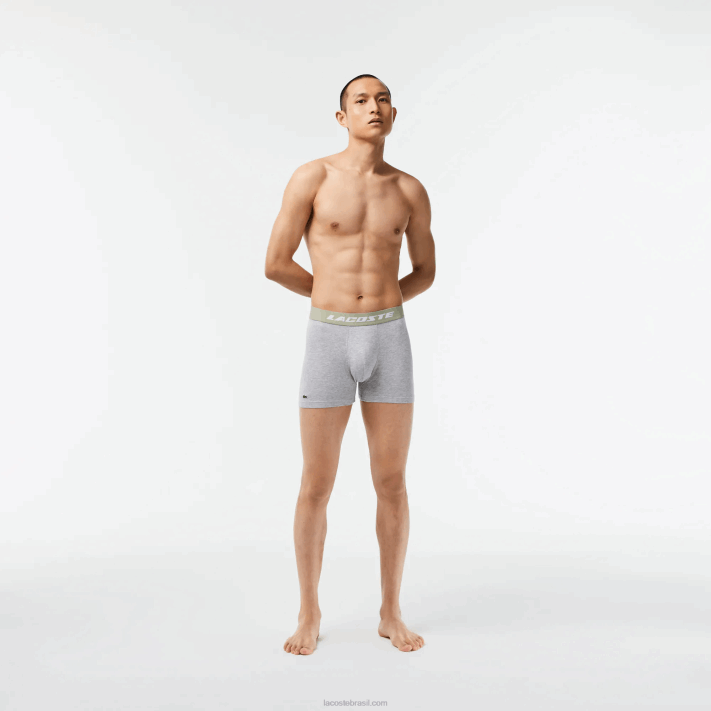 lacoste_conjunto_de_3_cuecas_boxer_com_estampa_de_logo_homens_lombo_verde_caqui_cinza_gc9_88bl447.png Lacoste Conjunto de 3 cuecas boxer com estampa de logo homens lombo verde cáqui cinza gc9 88BL447 - Image 1
