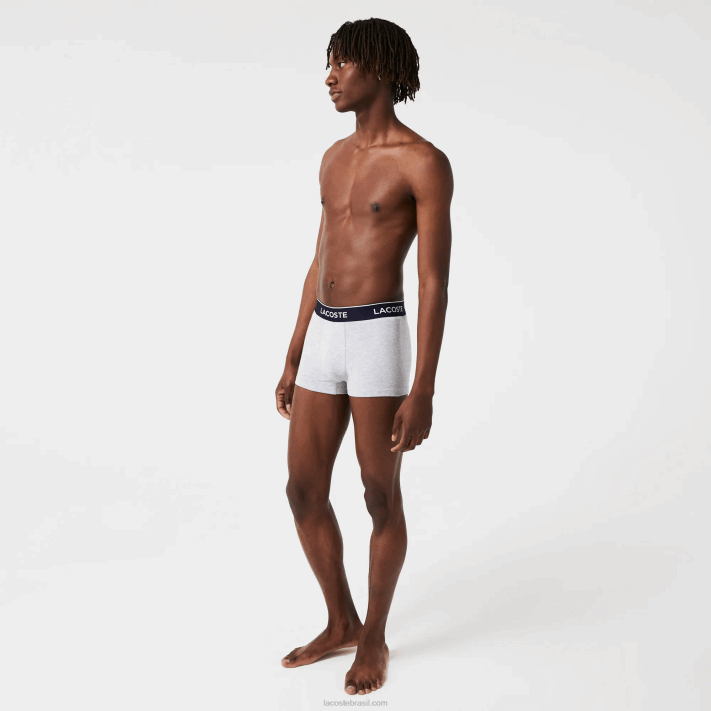 lacoste_cueca_boxer_casual_com_3_pacotes_homens_chine_cinza_cca_88bl485.png Lacoste cueca boxer casual com 3 pacotes homens chine cinza cca 88BL485 - Image 1