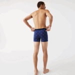 Lacoste cueca boxer de algodão elástico de cintura de marca pacote com 3 homens azul marinho cinza chine vermelho w3t 88BL1428 - Image 3