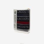 Lacoste cueca boxer de algodão elástico de cintura de marca pacote com 3 homens azul marinho cinza chine vermelho w3t 88BL1428 - Image 6
