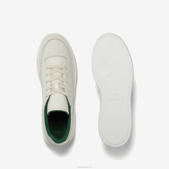 Lacoste g80 tênis club couro tonal homens off white 18c 88BL1739 - Image 4