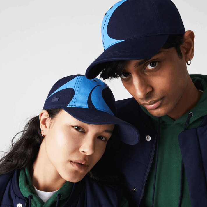 Lacoste gorro de algodão orgânico sport x theo curin homens azul marinho f65 88BL2326 - Image 1