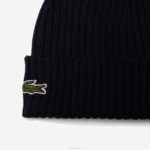 Lacoste gorro de lã com nervuras homens azul marinho 166 88BL2228 - Image 2