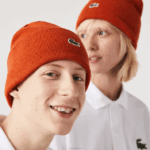 Lacoste gorro de lã homens laranja uy6 88BL2292
