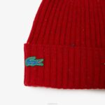 Lacoste gorro de lã salpicado homens vermelho 7cq 88BL2305 - Image 2