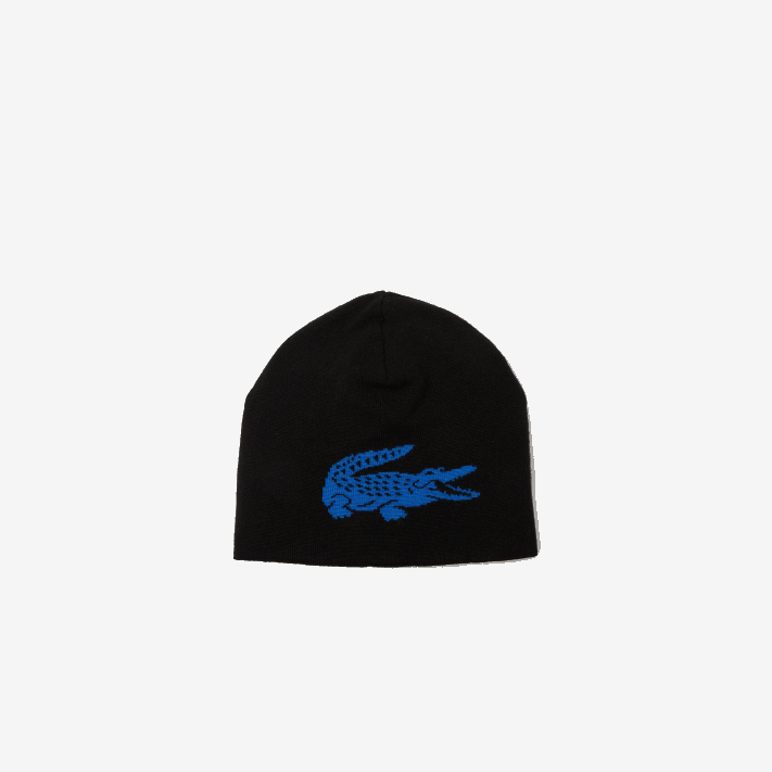 lacoste_gorro_reversivel_de_crocodilo_contraste_homens_preto_azul_985_88bl2345.png Lacoste gorro reversível de crocodilo contraste homens preto azul 985 88BL2345 - Image 1