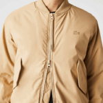 Lacoste jaqueta bomber acolchoada isolada homens bege 02s 88BL1243 - Image 6
