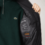 Lacoste jaqueta bomber acolchoada isolada homens preto 031 88BL1242 - Image 4