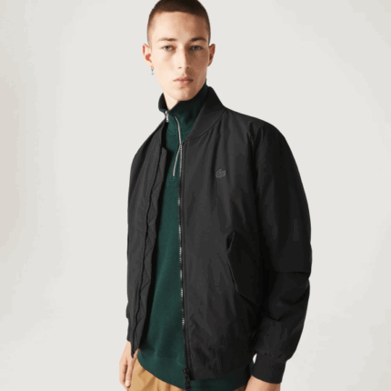 Lacoste jaqueta bomber acolchoada isolada homens preto 031 88BL1242