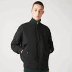 Lacoste jaqueta bomber acolchoada isolada homens preto 031 88BL1242 - Image 6