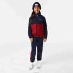 Lacoste jaqueta colorblock gola alta crianças lub bordeaux azul marinho 88BL3219 - Image 2
