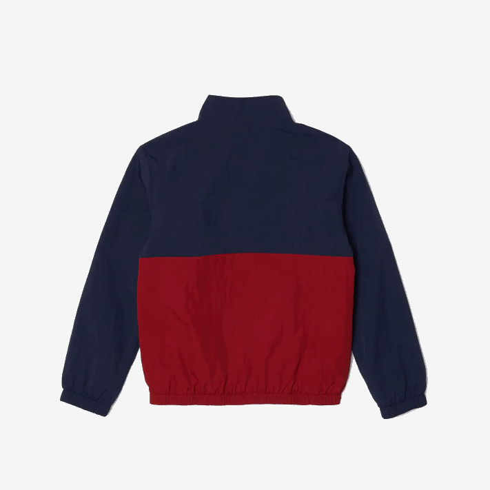 Lacoste jaqueta colorblock gola alta crianças lub bordeaux azul marinho 88BL3219 - Image 6