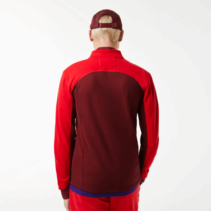 Lacoste jaqueta de golfe térmica esportiva homens vermelho bordeaux 6hj 88BL1076 - Image 3
