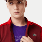 Lacoste jaqueta de golfe térmica esportiva homens vermelho bordeaux 6hj 88BL1076 - Image 7