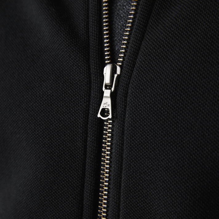 Lacoste jaqueta de lã piquê com gola alta com zíper homens preto 031 88BL1034 - Image 8