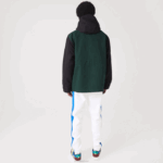Lacoste jaqueta de sarja colorblock repelente à água homens preto azul verde nd 88BL1247 - Image 3