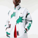 Lacoste jaqueta de tafetá repelente de água homens branco sbh 88BL1245 - Image 4