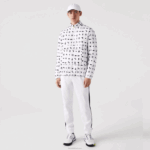 Lacoste jaqueta de tênis reversível repelente à água esportiva homens branco azul marinho 0l3 88BL1237 - Image 7