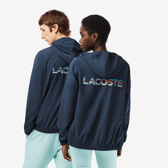 Lacoste jaqueta esporte miami edição aberta homens kxe azul 88BL395 - Image 3