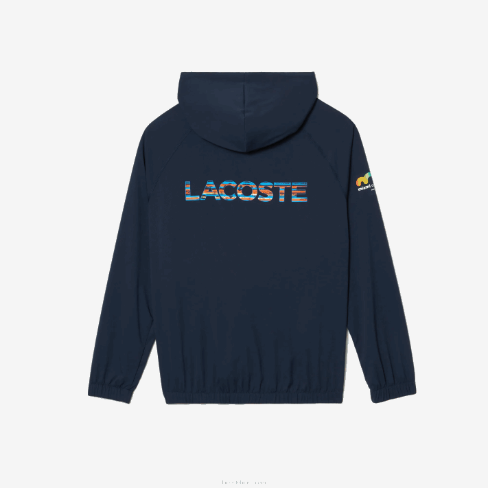 Lacoste jaqueta esporte miami edição aberta homens kxe azul 88BL395 - Image 5