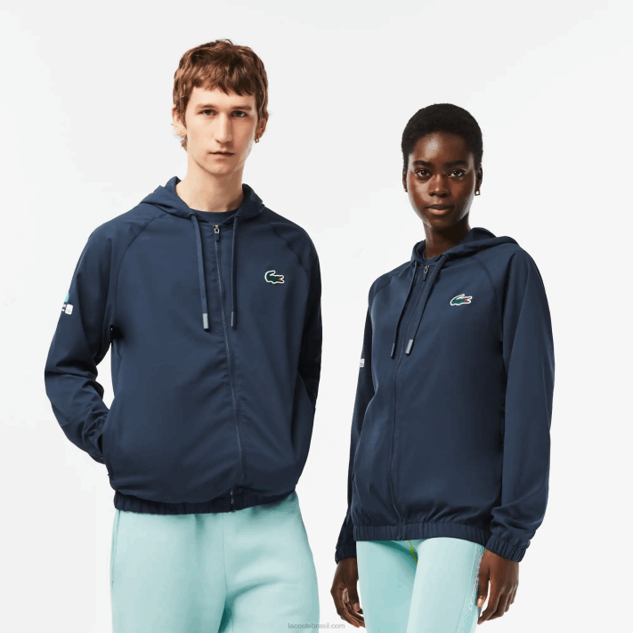 Lacoste jaqueta esporte miami edição aberta homens kxe azul 88BL395 - Image 1