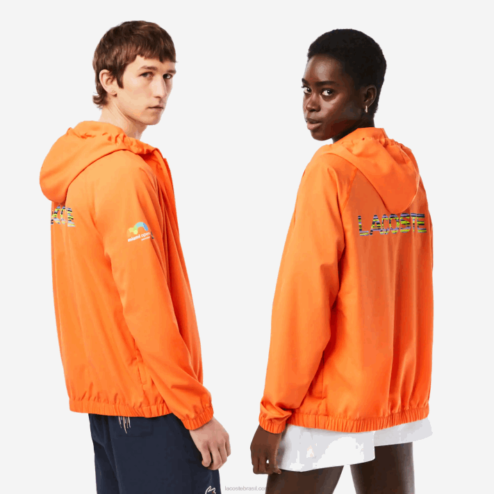Lacoste jaqueta esporte miami edição aberta homens laranja 5qp 88BL398 - Image 3