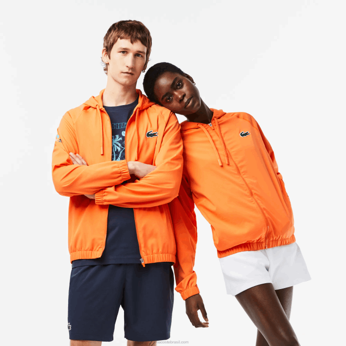 Lacoste jaqueta esporte miami edição aberta homens laranja 5qp 88BL398 - Image 1