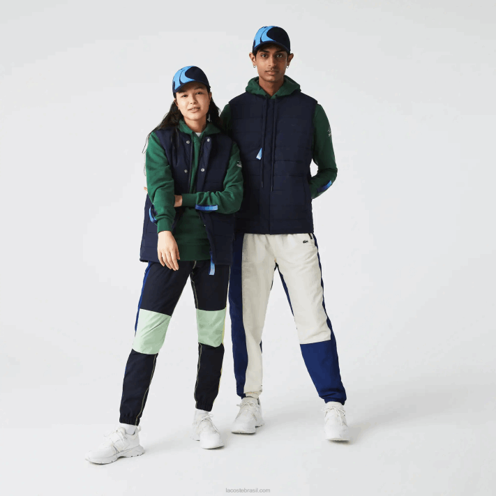 Lacoste jaqueta esporte x theo curin homens azul marinho f65 88BL1279 - Image 1