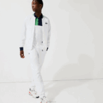 Lacoste jaqueta esportiva leve resistente à água homens branco azul marinho branco verde gqe 88BL1321