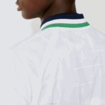 Lacoste jaqueta esportiva leve resistente à água homens branco azul marinho branco verde gqe 88BL1321 - Image 6
