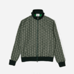 Lacoste Jaqueta jacquard com estampa de monograma ao vivo homens verde bege 7m4 88BL1188 - Image 4