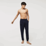 Lacoste joggers de lã de algodão homens azul marinho 423 88BL1477