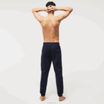 Lacoste joggers de lã de algodão homens azul marinho 423 88BL1477 - Image 3