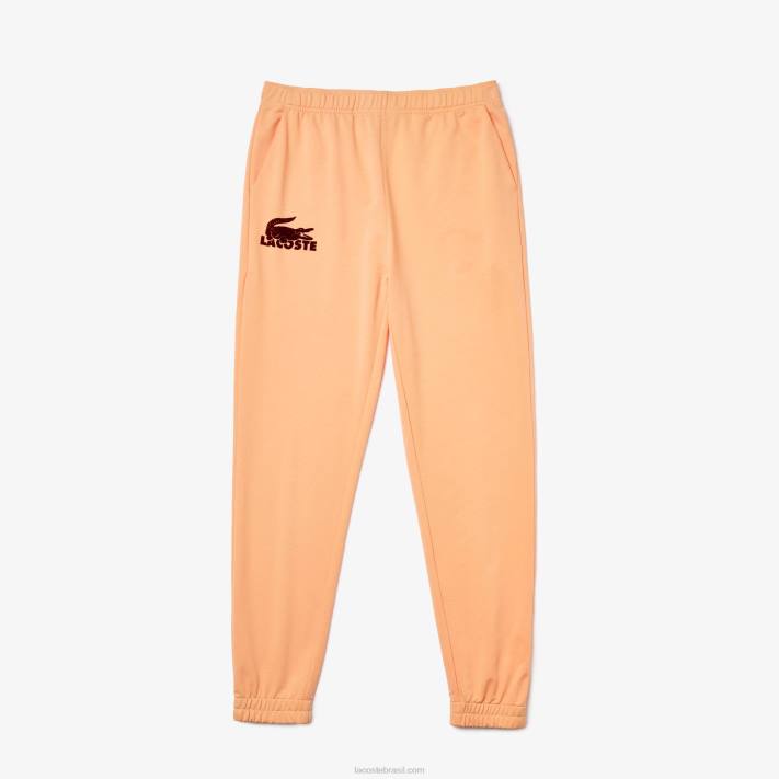 Lacoste joggers de lã de algodão homens laranja claro bordeaux rz6 88BL1478 - Image 2