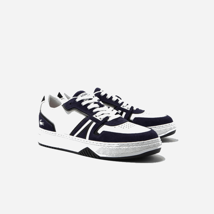 Lacoste l001 tênis de couro homens branco e marinho 042 88BL1752 - Image 2