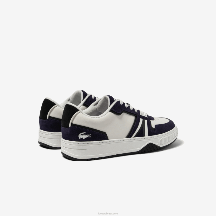Lacoste l001 tênis de couro homens branco e marinho 042 88BL1752 - Image 3