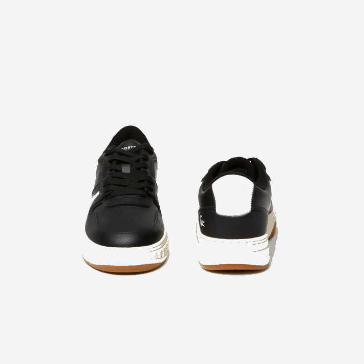 Lacoste l001 tênis de salto alto em couro homens preto e off white 454 88BL1881 - Image 5