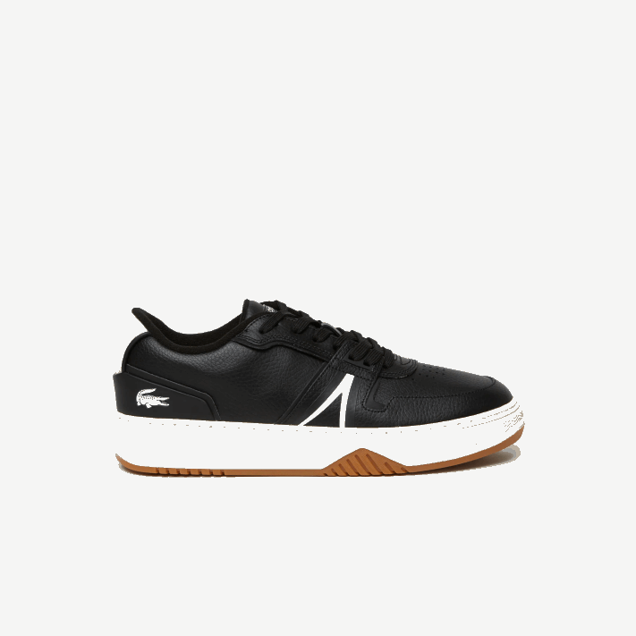 Lacoste l001 tênis de salto alto em couro homens preto e off white 454 88BL1881 - Image 1