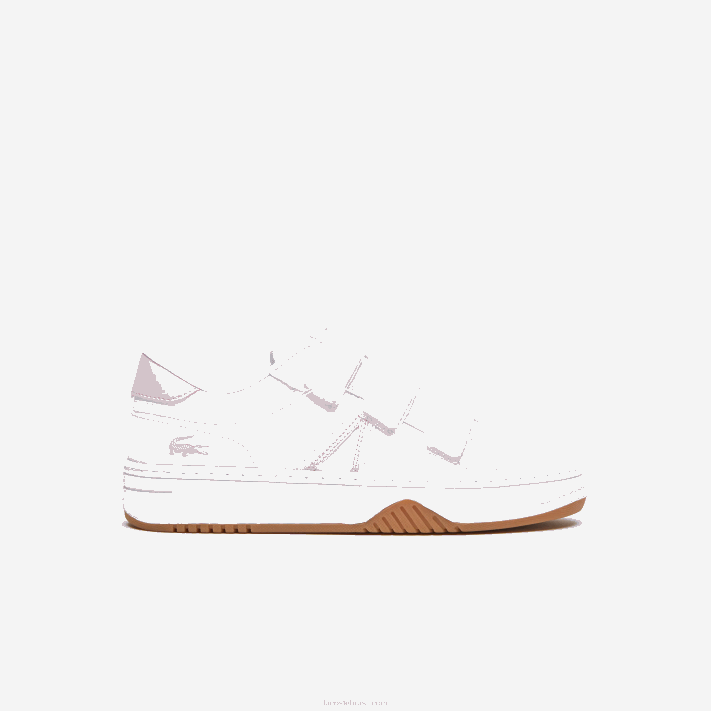 lacoste_l001_tenis_sintetico_juniores_branco_e_rosa_b53_88bl3326.png Lacoste l001 tênis sintético juniores branco e rosa b53 88BL3326 - Image 1